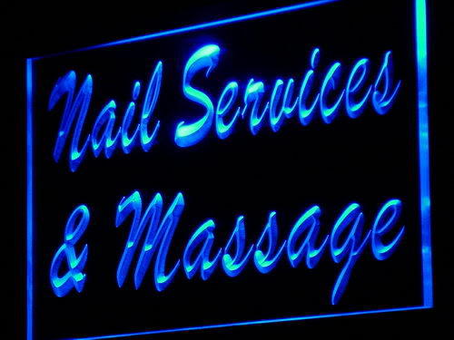 Nail Services & Massage Shop Neon Light Sign